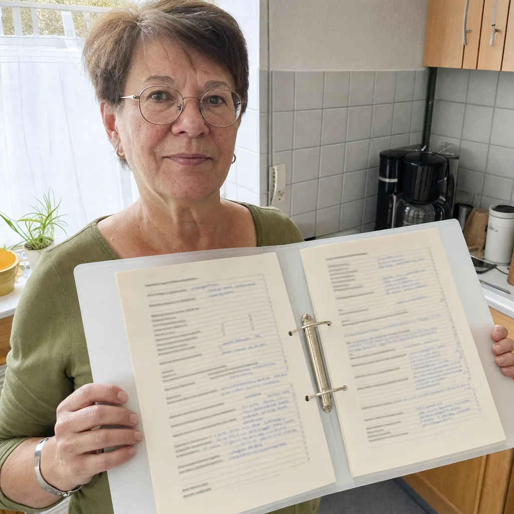 Margarete aus Bochum, NRW mit der Nachlassmappe